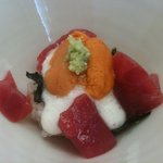 小松 弥助 - 雲丹と赤身の山かけ