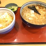 大盛庵 - ランチ（花そば＆カス天丼）