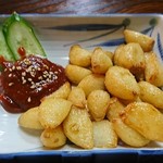 味源 - 最近ハマってる、にんにく揚げ