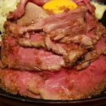 the 肉丼の店 - レアローストビーフ丼　並