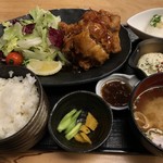 とうふ旬菜 心音 - 宮崎鶏の黒酢南蛮御膳