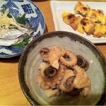 Chouya - ままかり酢漬け、蛸の煮物、若鶏の黄金焼き