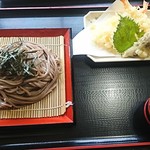 悦中庵 - 海老天ざる 太麺 ９３０円