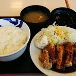 松屋 - 厚切りポークステーキ定食W