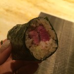 Chef's Table kuma3 - ハラミのたたきの細巻