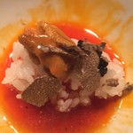 Chef's Table kuma3 - 残った卵で 雲丹とトリュフの 卵かけご飯♪  トリュフとか❤️すき