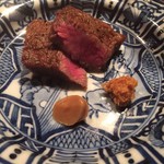 Chef's Table kuma3 - 近江牛のシャトーブリアンを炭火焼きステーキで❣️
      