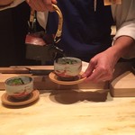 Chef's Table kuma3 - お出汁をかけてくださります＾＾