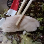 麺屋 時茂 - 【2017.10.29(日)】鶏白湯塩(並盛・150g)850円の鶏チャーシュー