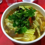 長安刀削麺 - 野菜たっぷり五目刀削麺　680円