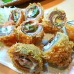 焼酎と手しごと料理の店　まさや - ◆サンマの梅しそチーズ巻フライ