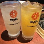 Yakiniku Kawachidon - 平兵衛酢、温州みかん ノンアルコールサワー 各３８０円