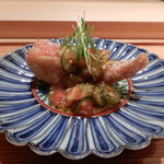 寿しの吉乃 - 金目鯛の竜田揚げ