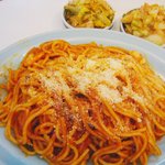 サンモリノ - 【New!】ナポリタン（大盛）＋サンモリノ漬け追加