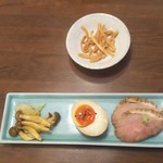 志美津や - おつまみ三種盛り