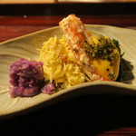 まる富 - 29年10月　毛蟹黄味酢