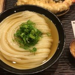 冷やかけ420円＋特大海老天280円