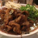 肉汁麺ススム - 「肉汁麺 レベル3(肉270g)」¥980+「白飯」¥100