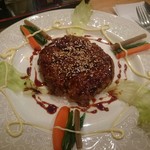 エスポアール - ごぼうハンバーグセット(1000円) ごぼうハンバーグ  ※ランチでクーポン使用