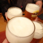 Akariya - ◆この日2度目の乾杯！ドリンクは「ビール」のみ。