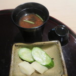 梶川 - 香の物　赤出汁