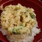 蕎麦見世のあみ - 白海老かきあげ丼