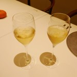 アニエルドール - フィリポナのシャンパンで乾杯です