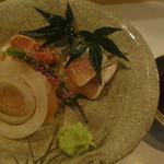 鶏割烹 ならや - 季節のコース5800円・②お造り