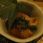 鶏割烹 ならや - ③前菜・鳥皮旨煮