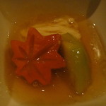 鶏割烹 ならや - 季節のコース5800円・⑥一品・蓋パカ