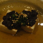 鶏割烹 ならや - 季節のコース5800円・⑦強肴(鳥味噌田楽)]