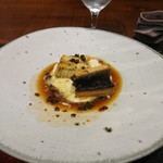 傳 - (2017年10月　訪問)天然鰻の湯葉添え。弾力のある鰻にクリーミーな湯葉のコントラストが初めての味わいでした。