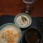 傳 - (2017年10月　訪問)食事の全景。