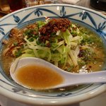 ザボン - 焦がしネギがこのラーメンのポイントだと思う（ラーメン840円）