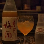 かつ好 - あらごし梅酒（ソーダ割り）