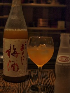 かつ好 - あらごし梅酒（ソーダ割り）