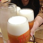 カリフォルニアブルーマーケット - 生ビールで乾杯！