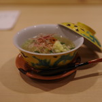 つづき - 渡り蟹と生湯葉と冬瓜の餡かけ