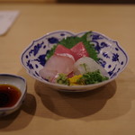 つづき - 本鮪、鮃の昆布締め、ヤリイカ