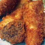 野菜のフライのアップ