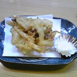 寿司・うなぎ 羽子吾 - ほたるいかのかき揚げ