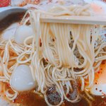 天神そば - 麺のアップです。（2017.10 byジプシーくん）