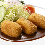 Handmade cream Croquette made with local crab