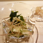 祇園 鮨 忠保 - 若芽と茗荷の酢の物