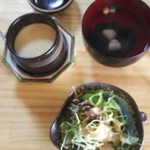 海さくら - 今日のお吸い物、貝柱です。美味