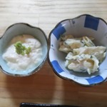 海さくら - チーズ豆腐、マカロニサラダ、今日は一味違います。