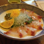 七福 - シマアジ刺し身