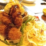 七福 - カキフライ　デカイ!!