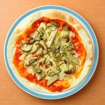 [08] Mushroom Pizza (pizza with various mushrooms)