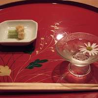 美山荘 - 鱧の子の塩辛、胡瓜